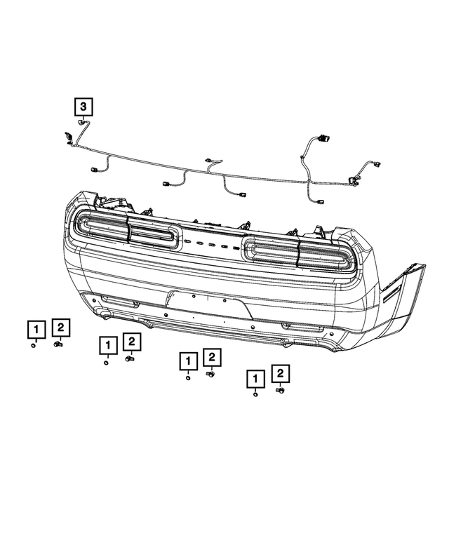 68483546AA - Electrical: Rear Fascia Wiring for Dodge: Challenger Image