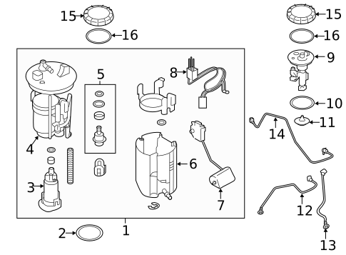 Fuel System Components for 2021 Subaru Forester #1