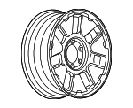 9598475 - Suspension: Wheel, Alloy for Hummer: H3 Image