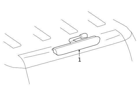 High Mounted Stop Lamp for 2012 Toyota FJ Cruiser #0