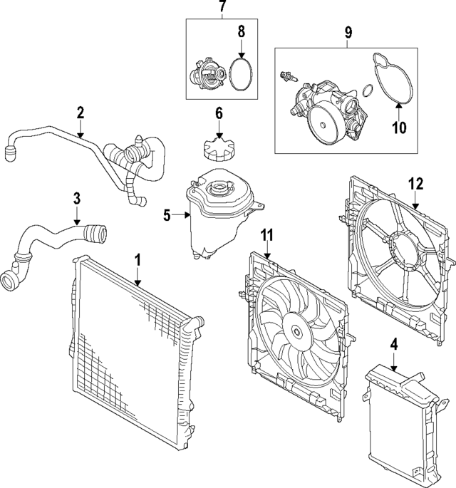 17117589467 - Cooling System: Radiator for BMW Image