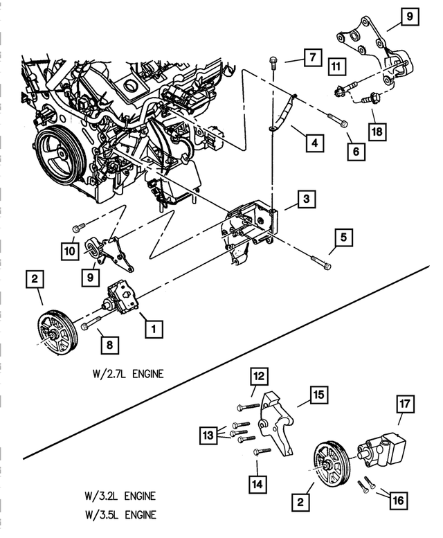 4782146AD - Steering: Power Steering Pump for Mopar Image image
