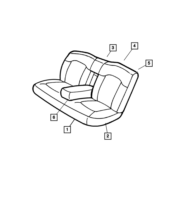 WJ481DVAB - Interior Trim: Rear Seat Back for Mopar Image