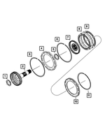 4799550 - Automatic Transmission Multi-Speed: Overdrive Clutch Hub And Shaft for Mopar Image