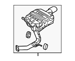 28710C6400 - Exhaust: Rear Muffler for Kia: Sorento Image