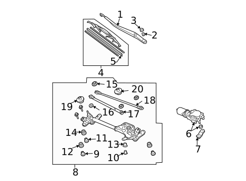 Wipers for 2005 Acura TSX #0