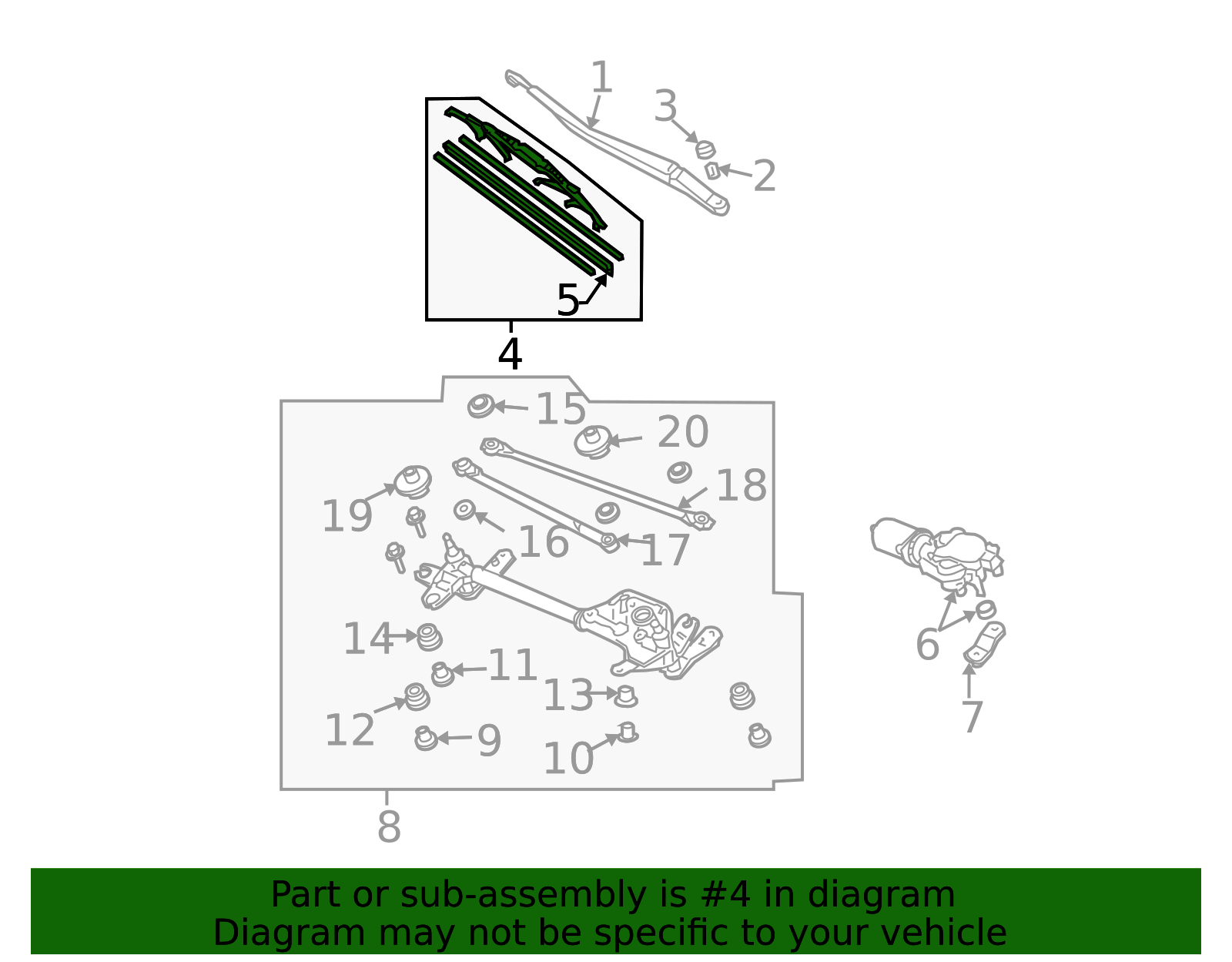 Genuine OEM Acura - Wiper Blade Part# 76630-SEC-A11 | Acura Parts