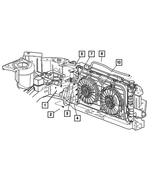 Tank, Coolant Engine for 2002 Dodge Caravan #0
