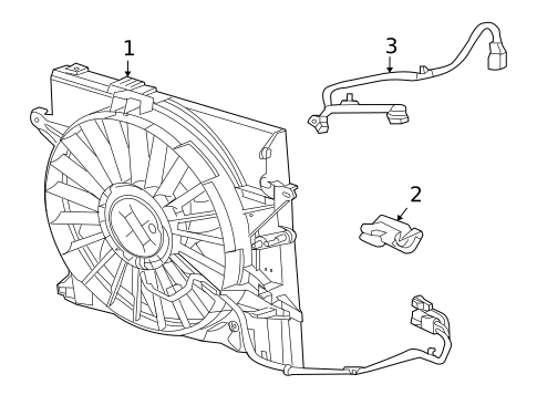 Cooling Fan for 2009 Jaguar XF #1