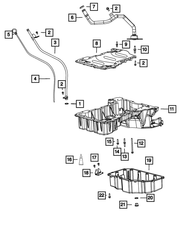 « 68490006AA – Engine : Tube Indicateur D'huile Moteur Joint Torique pour Mopar Image »