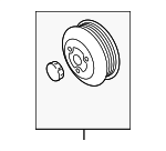 94810609101 - : Pulley for Porsche: Cayenne, Panamera Image