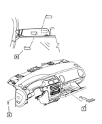 5108001AB - Labels All Vehicle Locations: Air Bag Label for Mopar Image