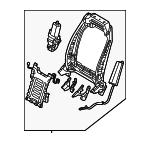 88310P4AB0 - Body: Seat Back Frame for Kia Image