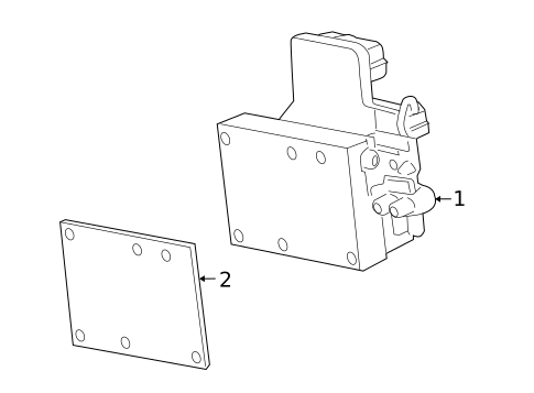 ABS Components for 2010 Hummer H3 #0
