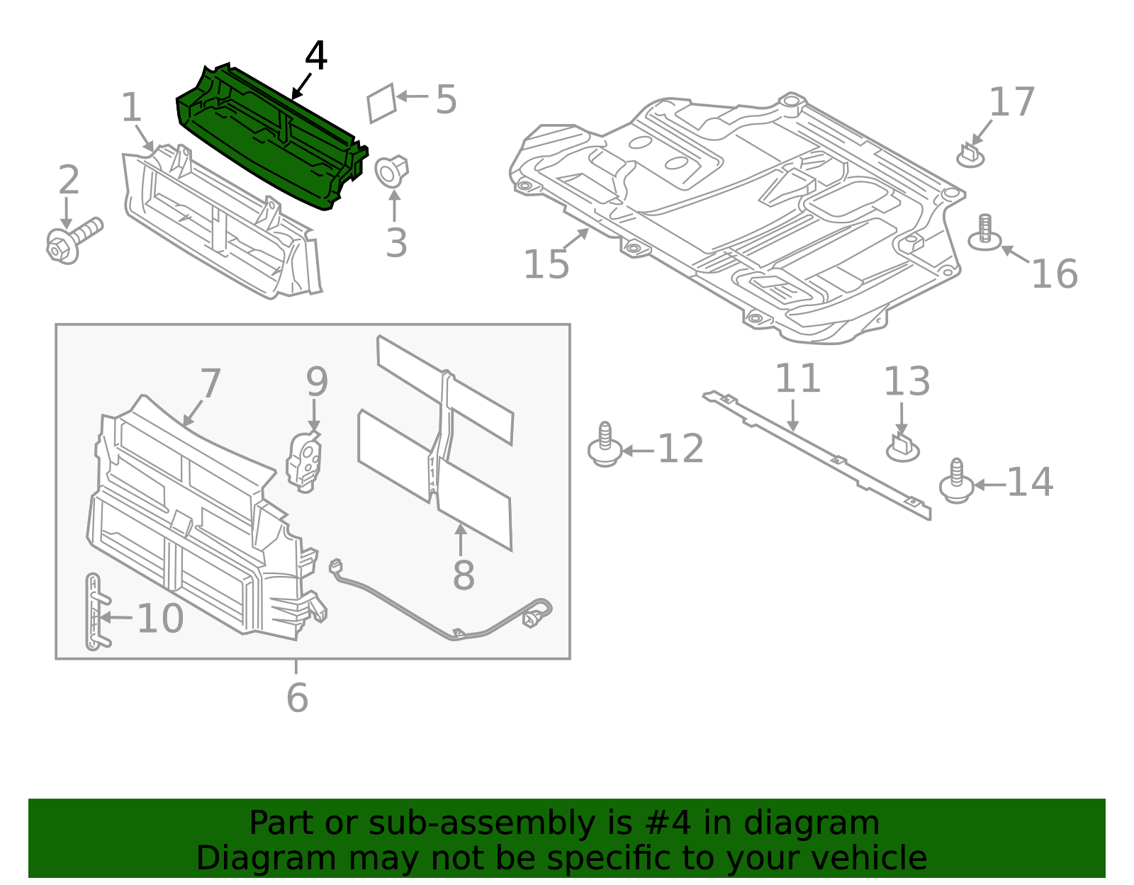 2015-2018 Ford Focus Upper Deflector F1EZ-8312-A | OEM Parts Online