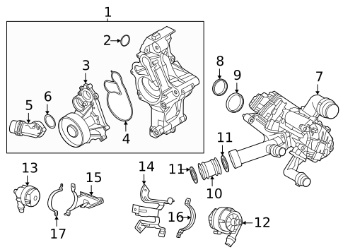 Water Pump for 2023 BMW M440i Gran Coupe #3