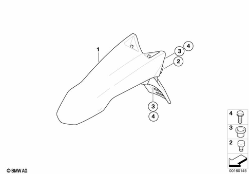 Front Wheel Fender for 2008 BMW-Motorrad G 650 Xchallenge #0