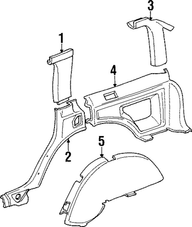 5AC58VK9AB - Body: Wheel Housing Side Panel for Mopar Image