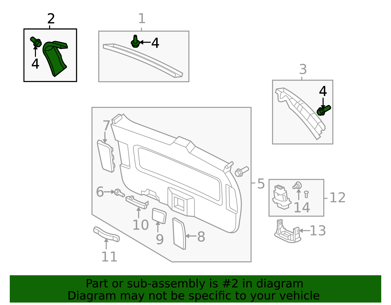 84435-SHJ-A01ZB - Lift-Gate Trim 2005-2010 Honda Odyssey | Toronto