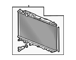 19010RNBA51 - Cooling System: Radiator Assembly for Honda: Civic Image