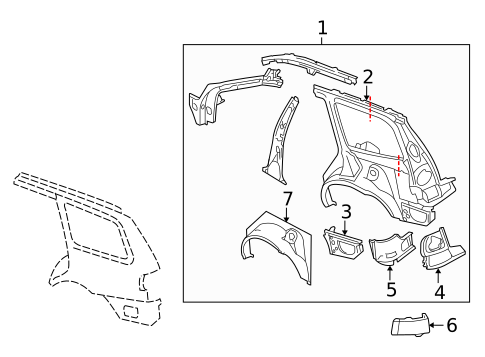 Inner Structure for 2001 Volvo V40 #0
