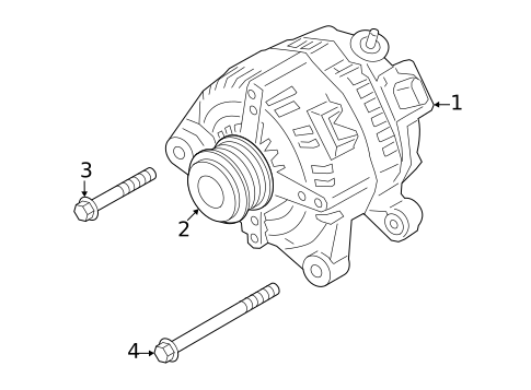 Alternator for 2021 Genesis G70 #1