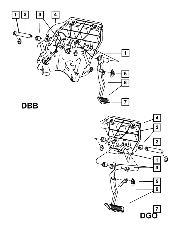 52122405AD - Brakes: Brake Pedal And Pad for Mopar Image