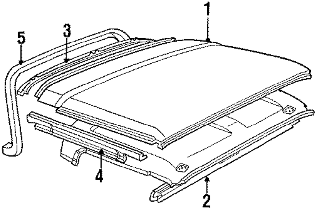 F3TZ9850202A - Body: Roof Panel for Ford: Bronco Image