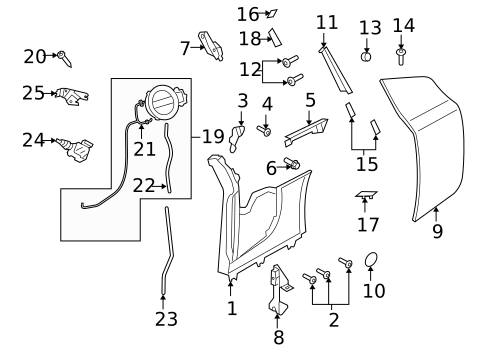 Fuel Door for 2008 Audi R8 #1