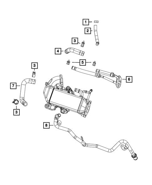 EGR Cooling System for 2021 Ram 1500 #0