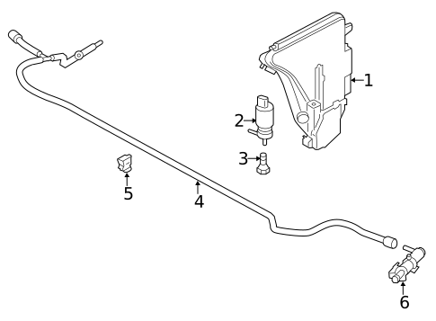 Washer Components for 2016 BMW 650i Gran Coupe #0