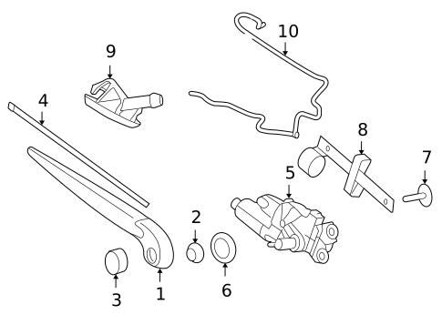 Wiper & Washer Components for 2008 Volvo XC70 #1