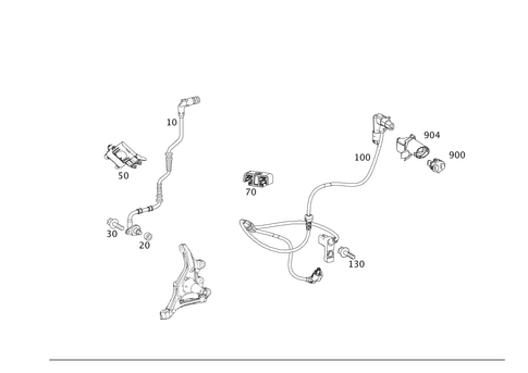 Front Axle Wiring for 2013 Mercedes-Benz C250 #0