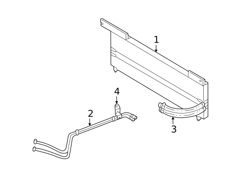 Trans Oil Cooler for 2005 Mercury Mountaineer #0