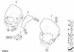 46637696886 - : Bracket For Headlight Cover for BMW-Motorrad Image