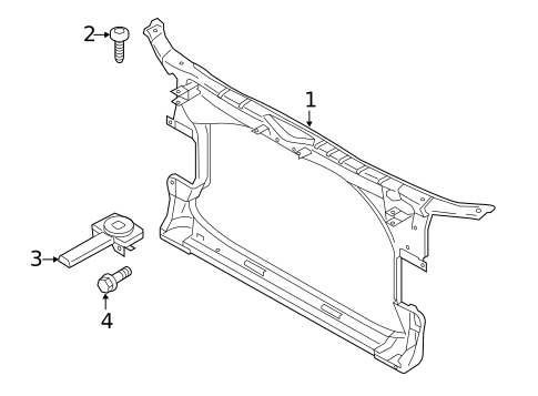 Radiator Support for 2013 Audi A6 #0