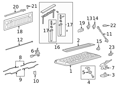 Tail Gate for 2014 Ford F-350 Super Duty #1