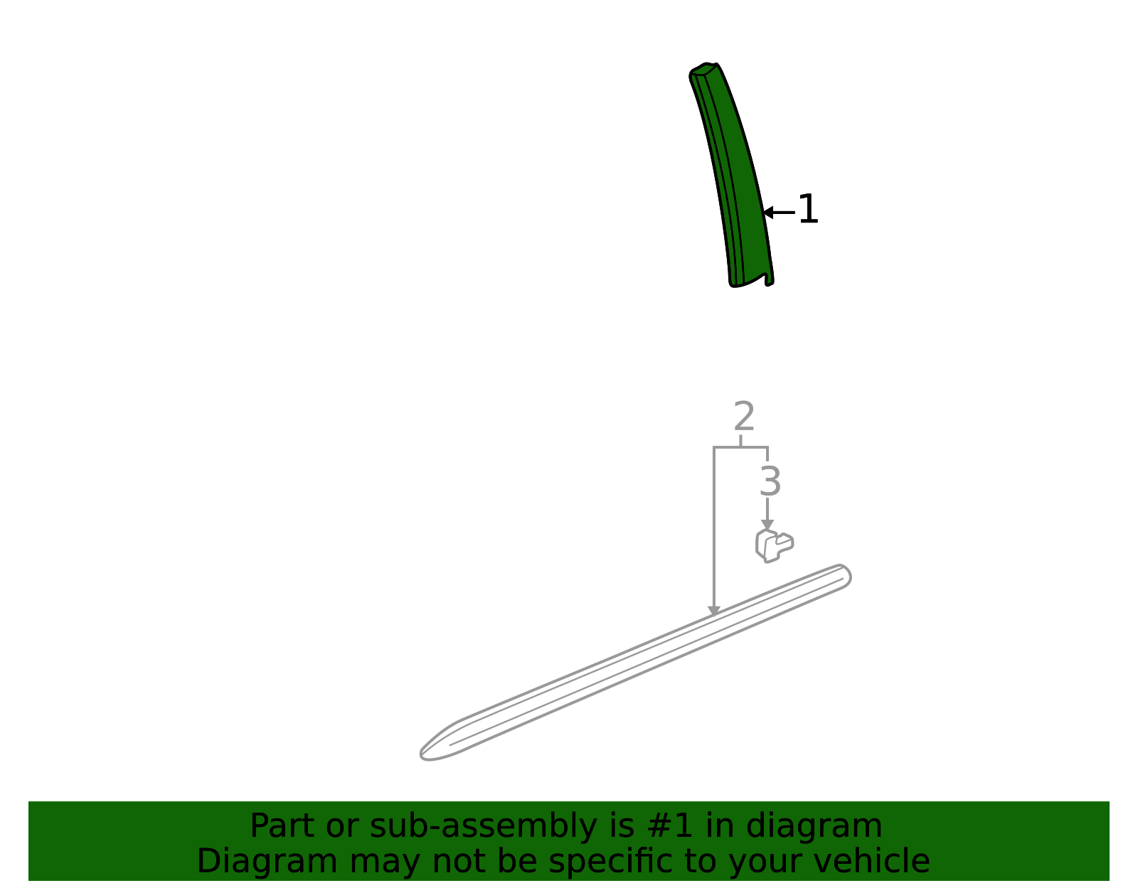 1998-2002 Honda Accord Pillar Molding 72470-S84-A00 | OEM Parts Online