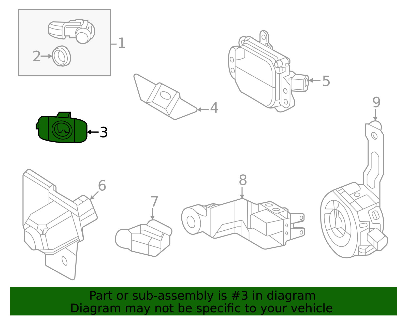 2023-2025 Toyota bZ4X Park Sensor Retainer 89348-42371 | MotorMotor