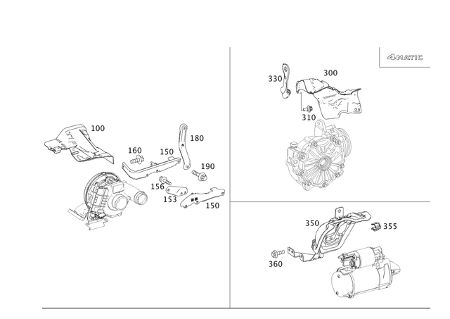 2213320388 - Major Assembly Detachable Parts: Screening Plate for Mercedes-Benz: C300, C350, CL550, CLS400, CLS550, CLS63 AMG S, E250, E350, E550, E63 AMG, E63 AMG S, GLK250, GLK350, Maybach S550, Maybach S560, S350, S450, S500, S550, S560, S63 AMG Image image
