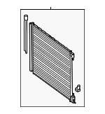 995000454 - HVAC: Condenser Assembly for Mercedes-Benz Image