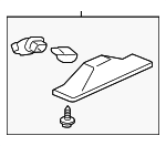 MN161796 - Electrical: License Lamp for Mitsubishi Image
