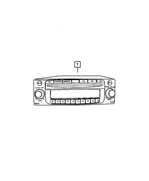 Radio, Antenna, and Speakers for 2004 Chrysler Crossfire #2