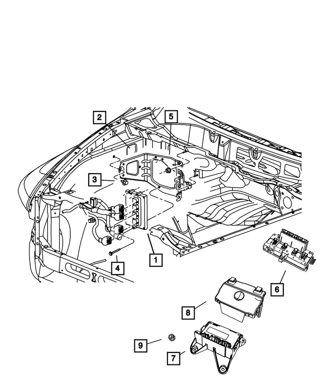 56029432AC - Electrical: Module Cover for Mopar Image image