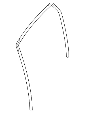 823313SG0A - Body: Run Weather-Strip for Nissan: Sentra Image