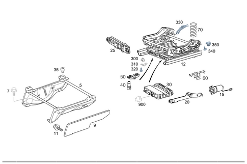 Seat Adjuster for 2011 Mercedes-Benz G550 #0