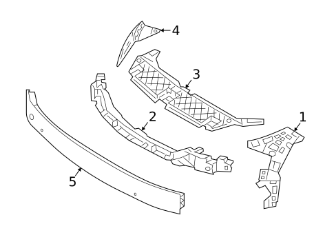 Bumper & Components - Front for 2021 Mercedes-Benz A35 AMG #1