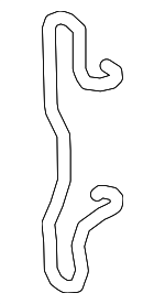 8V0615269 - Brakes: Brake Pads Retainer Spring for Audi: A3, A3 Quattro, A3 Sportback e-tron, Q3, RS3, S3, TT Quattro, TT RS Quattro, TTS Quattro Image