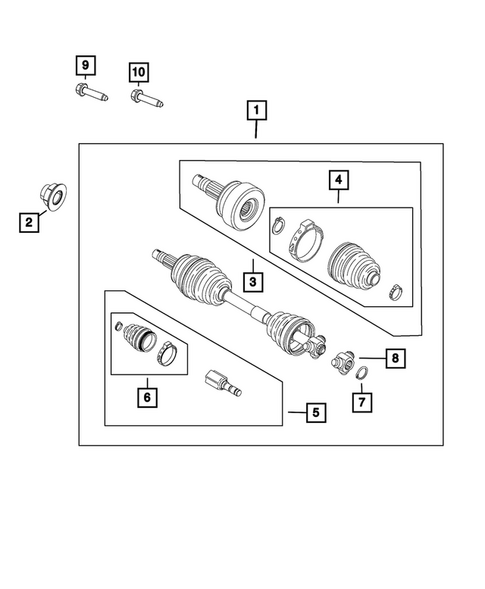 Front Axle Drive Shafts for 2018 Alfa Romeo Stelvio #0
