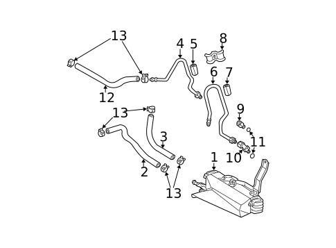 Trans Oil Cooler for 2002 Toyota Highlander #0